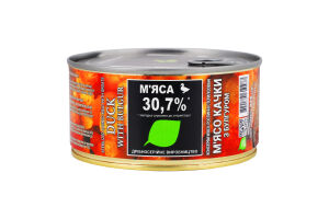 М"ясо качки з булгуром 325г ж/б з ключем Здорово