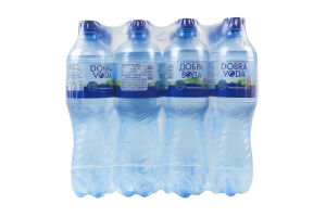 Вода минеральная сильногазированная столовая гидрокарбонатная сложного катионного состава Добра вода п/бут 0.5л