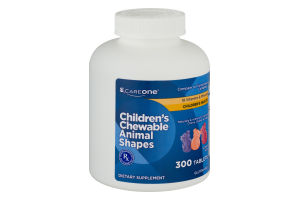 CareOne Children's Chewable Animal Shapes Dietary Supplement Tablets - 300 CT