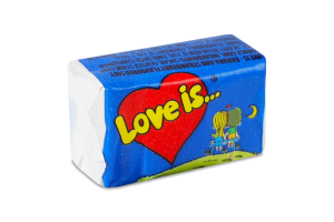 Гумка жувальна зі смаком банану та полуниці Love is... м/у 4.2г