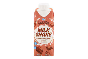 Коктейль молочний 2% ультрапастеризований з наповнювачем Шоколадний Milk Shake Galychyna т/п 235г