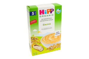 Каша безмолочная для детей от 5мес Овсяная Organic Hipp к/у 200г