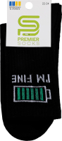 Шкарпетки Premier socks Bye-I'm fine чорний р22-24