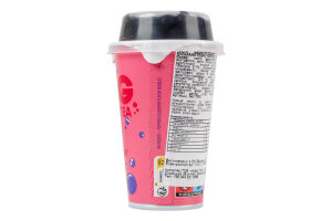 Напиток безалкогольный малиновый с шариками вкуса черники OMG Bubble tea ст 270мл