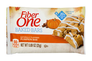 Fiber One Baked Bars Pumkin