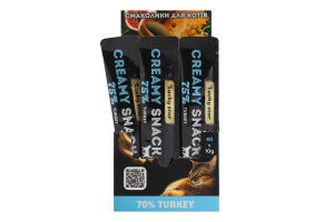 Лакомство для котов Нежное пюре с мясом индейки Lucky Star м/у 10г