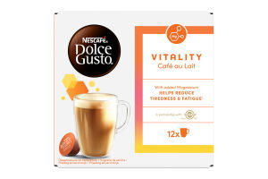 Напій кавовий розчинний Vitality Cafe au Lait Dolce gusto Nescafe к/у 12х10г
