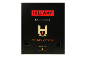 Чай черный байховый мелкий Golden Ceylon Exclusive Hillway в/с к/у 100х2г