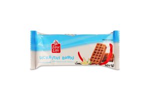 Вафлі бісквітні з начинкою Ванільний крем Fine Life м/у 50г