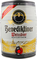 Пиво 5л 5.4% світле нефільтроване Weissbier Benediktiner з/б