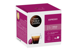 Кава натуральна мелена Espresso Dolce Gusto Nescafe к/у 16х5.5г