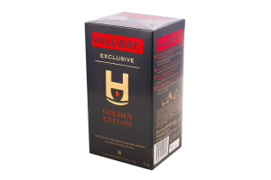 Чай чорний байховий дрібний Golden Ceylon Exclusive Hillway в/с к/у 25х2г