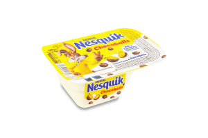 Йогурт 4.9% зі злаковими кульками в шоколадній глазурі Nesquik ст 120г