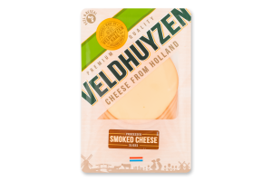 Сир плавлений Veldhuyzen Kaasn копчений 45% слайс