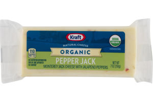 Kraft Natural Cheese Organic Pepper Jack