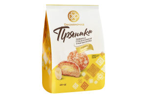 Пряники заварные глазированные с начинкой Со вкусом банана Dесняночка м/у 400г