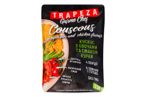 Суміш суха харчова Кускус з овочами та смаком курки Trapeza д/п 250г