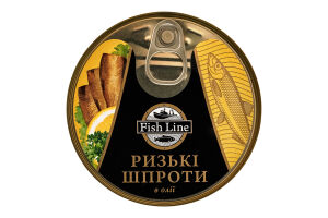 Шпроти в олії Ризькі Fish Line з/б 160г