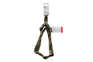 Шлея д/собак Мілітарі з QR паспортом пластиковий фастекс р.S 15мм А/В40-55см 330-4026 ВауДог