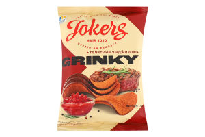 Грінки житньо-пшеничні Телятина з аджикою Jokers м/у 80г