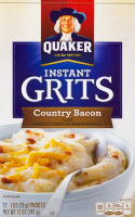 Quaker Instant Grits Country Bacon - 12 CT