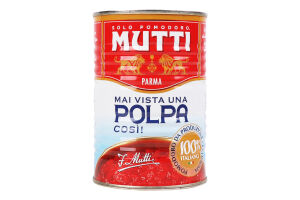 Томаты тонко нарезанные пастеризованные Polpa Mutti ж/б 400г