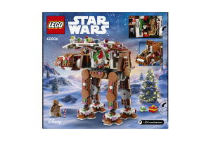 Конструктор для дітей від 10років №40806 Gingerbread AT-AT Star Wars Lego 697ел
