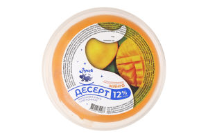 Десерт сметанний 12% молоковмісний з наповнювачем Манго Зорька п/у 0.4кг