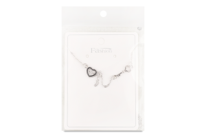 Ланцюжок сірий метал з підвіскою 40см FHF1549