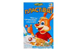 Хлопья кукурузные глазированные сахарной глазурью Молочные Золоте Зерно к/у 80г