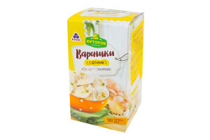 Вареники заморожені з картоплею Хуторок к/у 500г