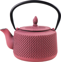 Чайник-заварник з фільтром чавун рожевий 0,85л