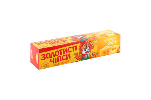 Чипсы картофельные со вкусом сыра Золотисті к/у 100г
