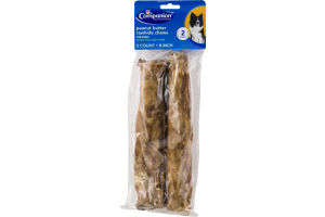 Companion 8 Inch Peanut Butter Rawhide Chews for Dogs - 2 CT