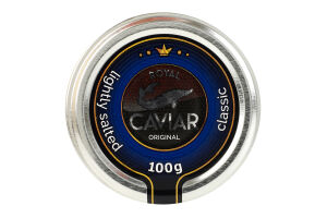 Ікра осетрових зерниста Classic Royal Caviar в/ґ с/б 100г