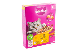 Корм сухий повнораціонний для дорослих котів С куркою Whiskas к/у 300г