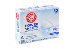 Серветки для прання без запаху Arm&Hammer 50шт