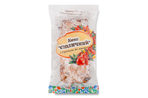 Кекс Столичний з родзинками та журавлиною 250г плівка Міра 22