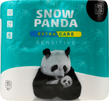Бумага туалетная 3-х слойная Sensitive Extra Care Snow Panda 8шт