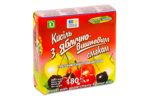 Кисель с яблочно-вишневым вкусом с яблочным концентрированным соком Золоте Зерно м/у 180г