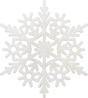 Украшение елочное белое №4436 Снежинка Оском Плюс 1шт