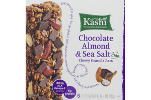 Kashi Chewy Granola Bars Chocolate Almond & Sea Salt - 6 CT