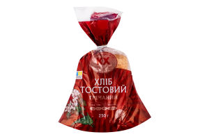 Хліб половинка в нарізці тостовий Гречаний Криворіжхліб м/у 250г