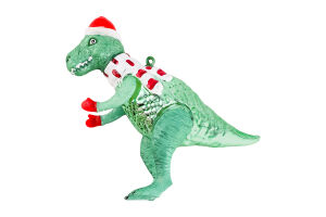 Прикраса ялинкова Динозавр скло 985693