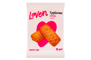 Трубочки заморожені з яблуком та корицею Loven м/у 5х100г
