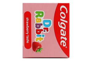 Паста зубная для детей от 2лет со вкусом клубники Доктор Заяц Colgate 50мл