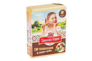 Сыр плавленый 36% порционный со вкусом грибов Звени Гора м/у 70г