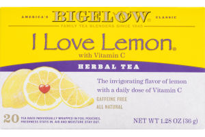 Bigelow Herbal Tea I Love Lemon - 20 CT