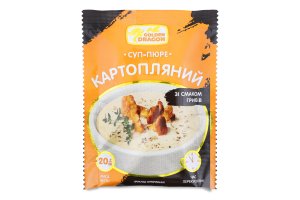 Суп-пюре швидкого приготування Картопляний з грибами 20г Голден Драгон