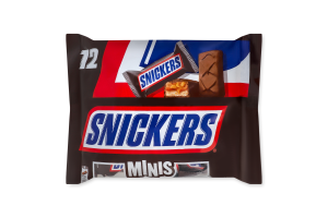 Батончики Snickers Minis шоколадні